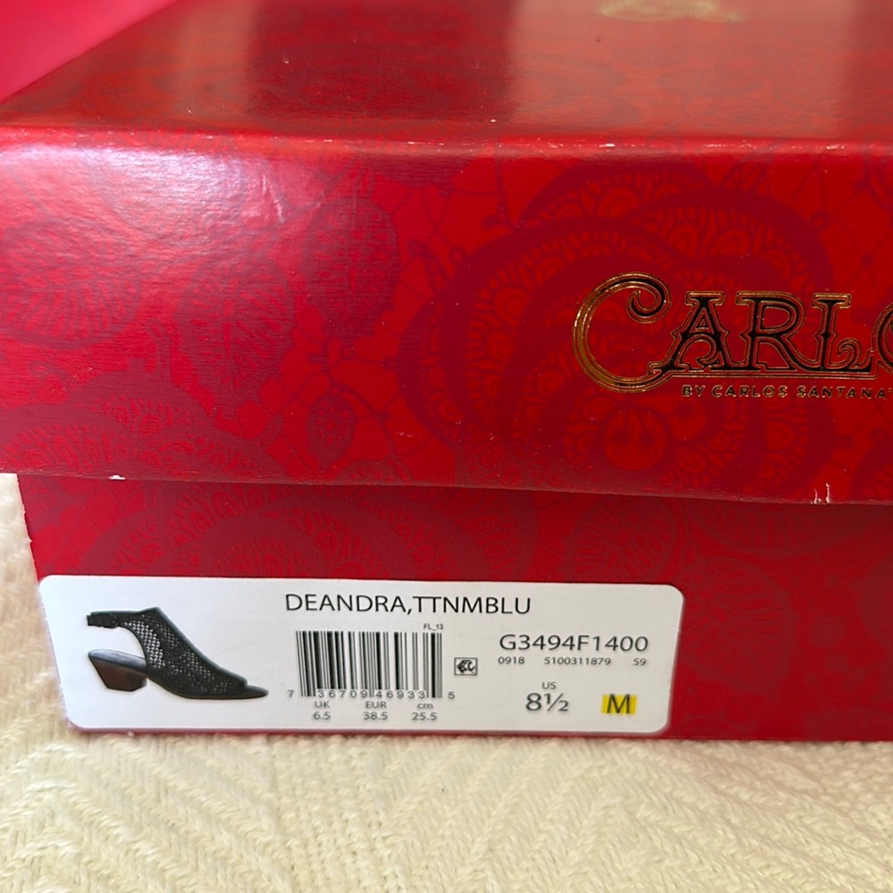 Carlos Santana Deandra TTNMBLU 8 1/2 worn once, excellent condition